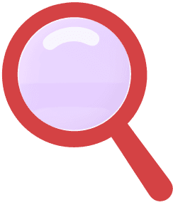 Magnifying glass icon representing detailed analysis and insights discovery